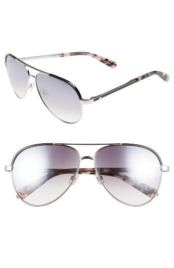 Women's Kate Spade New York Amaris 59mm Sunglasses - Palladium/ Black