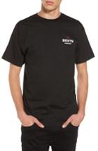 Men's Brixton Peabody Standard T-shirt, Size - Black