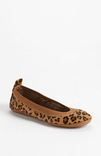 Yosi Samra Foldable Ballet Flat Leopard