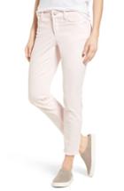 Petite Women's Nydj Alina Frayed Stretch Twill Ankle Pants P - Pink