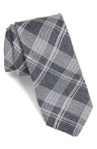 Men's Ted Baker London Plaid Silk Tie, Size - Grey