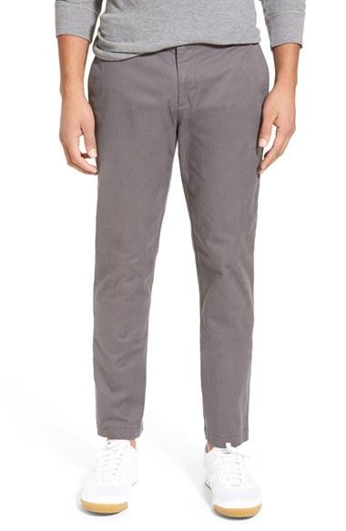 Men's Original Penguin 'p55' Straight Leg Stretch Pants X 32 - Grey