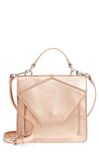 Malibu Skye Metallic Faux Leather Satchel - Metallic