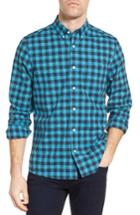 Men's Nordstrom Men's Shop Slim Fit Washed Gingham Sport Shirt