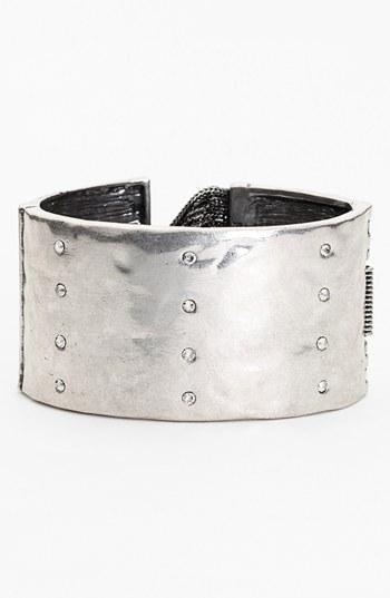 Rebecca Minkoff 'earth Eclectic' Fringe Cuff Vintage Silver/