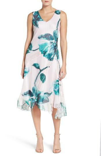 Women's Komarov Chiffon A-line Dress - Blue