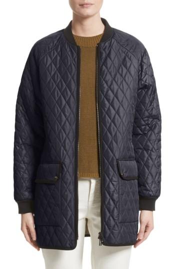 Women's Belstaff Rackham Quilted Jacket Us / 40 It - Blue