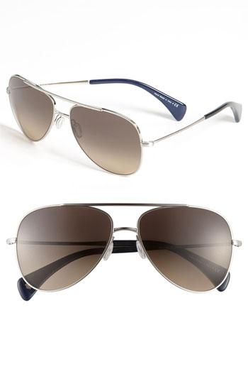 Men's Paul Smith 'barrick' Polarized Aviator Sunglasses -