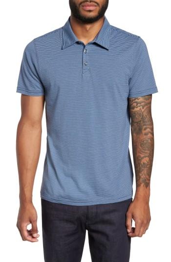 Men's Zachary Prell Gilmore Stripe Jersey Polo, Size - Blue