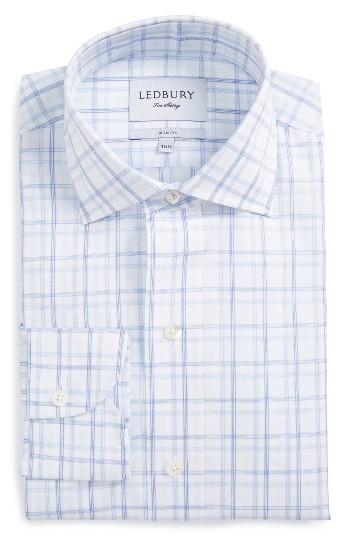 Men's Ledbury Supercore Slim Fit Plaid Dress Shirt