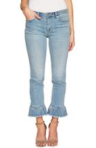 Women's Cece Ruffle Hem Ankle Jeans - Blue