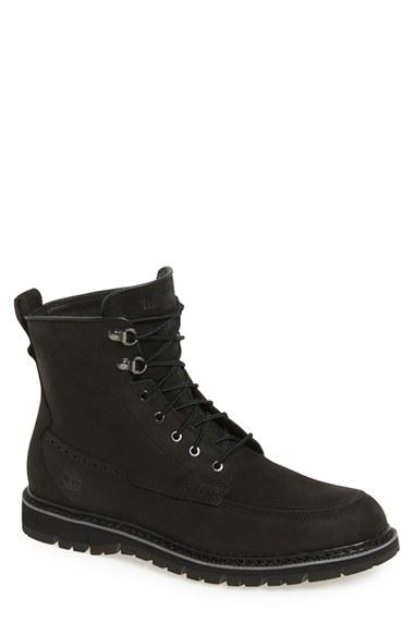 Men's Timberland 'britton Hill' Moc Toe Boot .5 M - Black