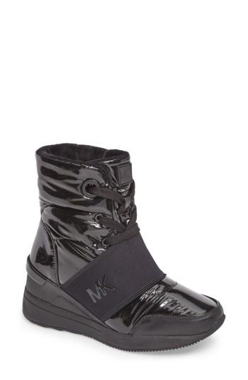 Women's Michael Michael Kors Shay Wedge Bootie M - Black