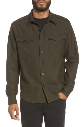 Men's Vince Fit Sport Shirt, Size Small - Green