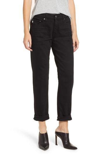 Women's Ag 'the Ex-boyfriend' Crop Slim Jeans - Black