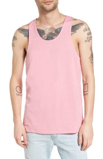 Men's The Rail Slubbed Racer Back Tank - Pink