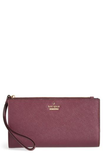 Women's Kate Spade New York Cameron Street - Eliza Leather Wallet - Purple