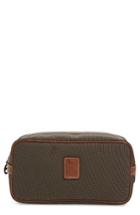 Longchamp Boxford Canvas & Leather Cosmetics Case, Size - Brown
