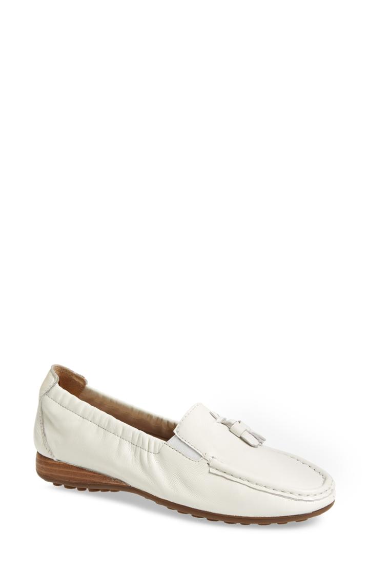 Women's David Tate Hypnotic Loafer .5 M - White