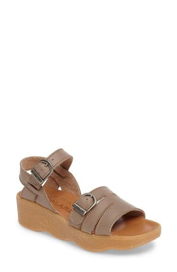 Women's Famolare Honeybuckle Wedge Sandal M - Blue
