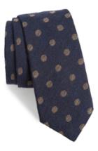 Men's Bonobos Eagle Dot Wool Tie, Size - Blue