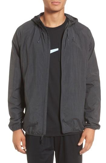 Men's Nike Jordan Wings Windbreaker Jacket - Grey