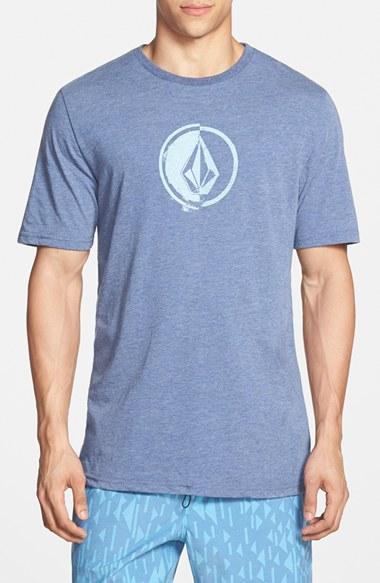 Men's Volcom 'stacking' Surf Crewneck T-shirt - Blue