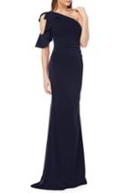Women's Carmen Marc Valvo Infusion Ruffle Halter Sheath Dress