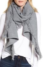 Women's Rebecca Minkoff Garter Stripe Stitch Blanket Scarf, Size - Grey
