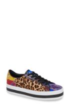 Women's Alice + Olivia Ezra Genuine Calf Hair Flatform Sneaker M - Brown