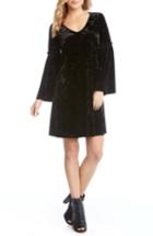 Women's Karen Kane Bell Sleeve Velvet Shift Dress