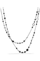Women's David Yurman 'dy Elements' Chain Necklace With Black Onyx And Hematine
