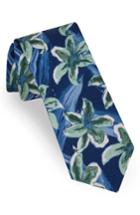 Men's Ted Baker London Lily Print Silk Tie, Size - Green