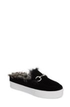 Women's Jeffrey Campbell Tico Faux Fur Sneaker Mule M - Black