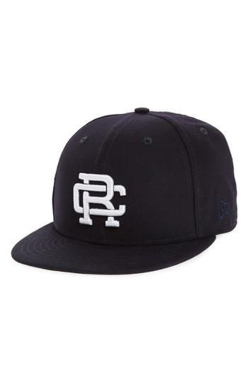 Men's Reigning Champ New Era Fitted Baseball Cap 3/4 - Black