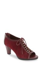 Women's Bella Vita 'lilo' Lace-up Peep Toe Bootie N - Red