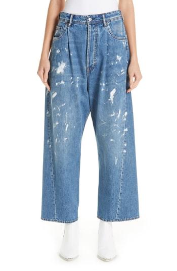 Women's Acne Studios Oversized Jeans Us / 36 Eu - Blue