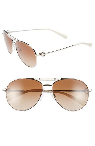 Women's Michael Kors 58mm Aviator Sunglasses -