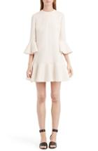 Women's Valentino Bell Sleeve Crepe Couture Dress