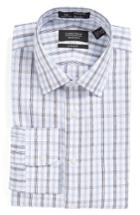 Men's Nordstrom Men's Shop Smartcare(tm) Classic Fit Check Dress Shirt .5 34 - Blue