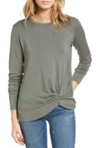 Women's Stateside Twist Front Fleece Sweatshirt - Green