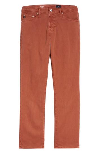 Men's Ag Everett Sud Slim Straight Fit Pants X 34 - Red