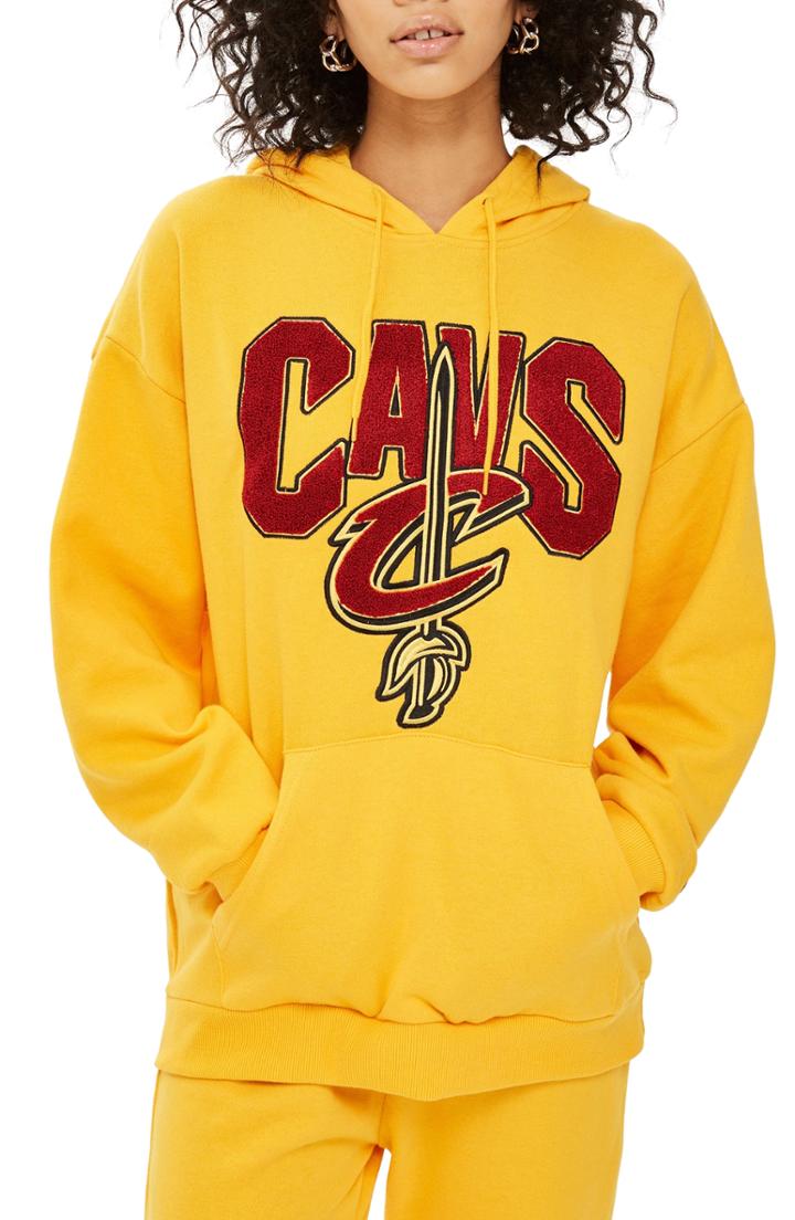 Women's Topshop X Unk Cleveland Cavaliers Hoodie - Yellow