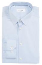 Men's Eton Super Slim Fit Twill Dress Shirt .5 - Blue