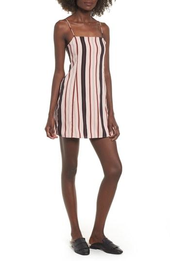 Women's Amuse Society Tiny Dance Streip Minidress - Pink