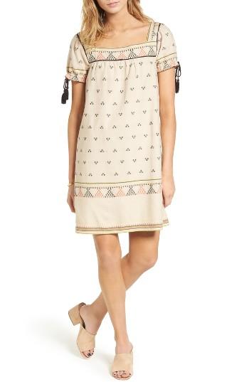Women's Madewell Jeanette Shift Dress, Size - Beige