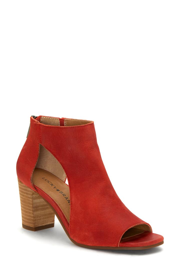 Women's Lucky Brand Udine Shield Sandal M - Red