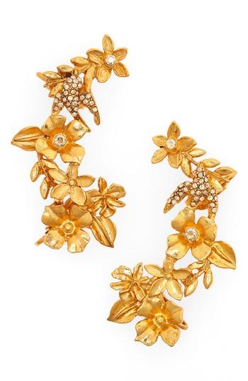 Women's Oscar De La Renta Bouquet Cuff Clip-on Earrings