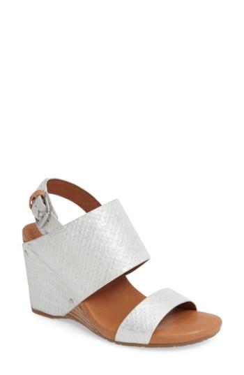 Women's Gentle Souls Inka Wedge Sandal M - Metallic