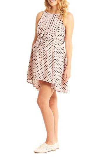 Women's Everly Grey Crystal Maternity/nursing High/low Dress - Blue